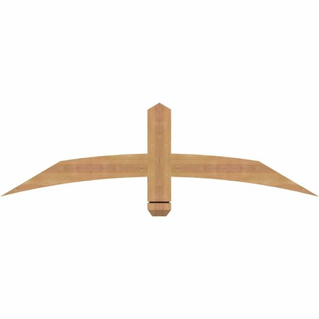 Ekena Millwork Bellingham Timber Gable Bracket, Western Red Cedar, 48"W x 14"H x 1 1/2"D x 3 1/2"F, 7/12 Pitch GBW048X14X0204BEL00SWR